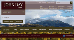 Desktop Screenshot of cityofjohnday.com